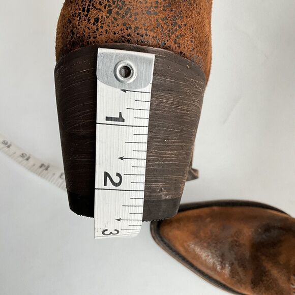 IDYLLWILD Miranda Lambert Distressed Point toe Pull-on Western Brown 6.5 - Picture 8 of 12